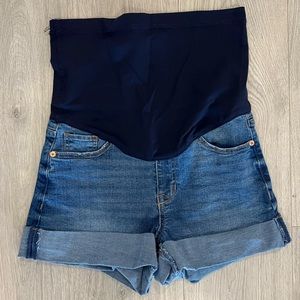 Pink Blush Maternity Shorts